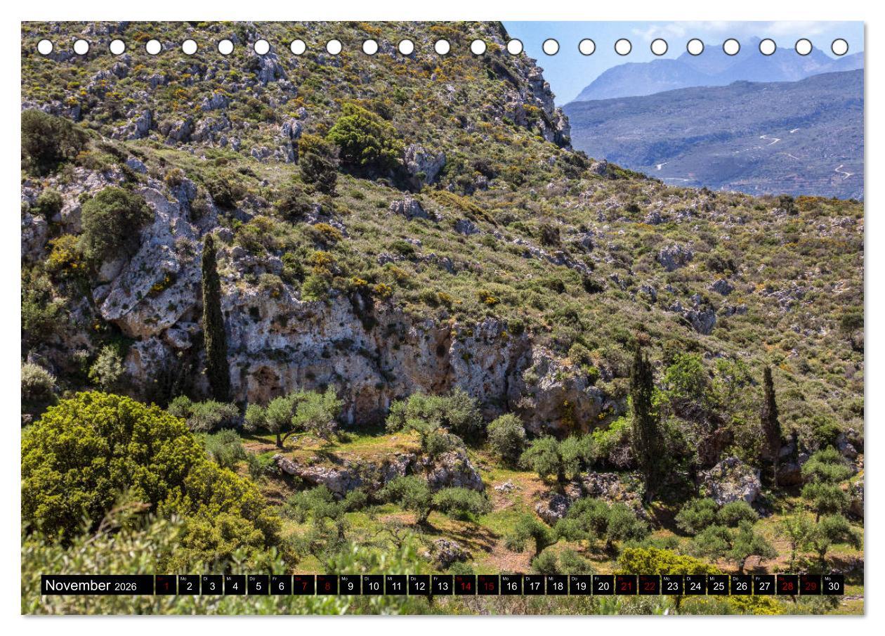 Beispielinhalt (Bild) Ostkreta - Zwischen Sitia und Ierapetra (Tischkalender 2026 DIN A5 quer), CALVENDO Monatskalender