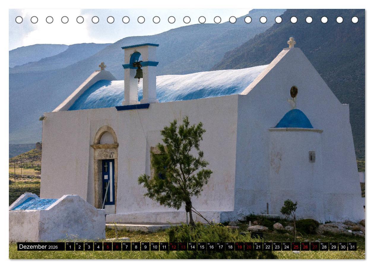 Beispielinhalt (Bild) Ostkreta - Zwischen Sitia und Ierapetra (Tischkalender 2026 DIN A5 quer), CALVENDO Monatskalender