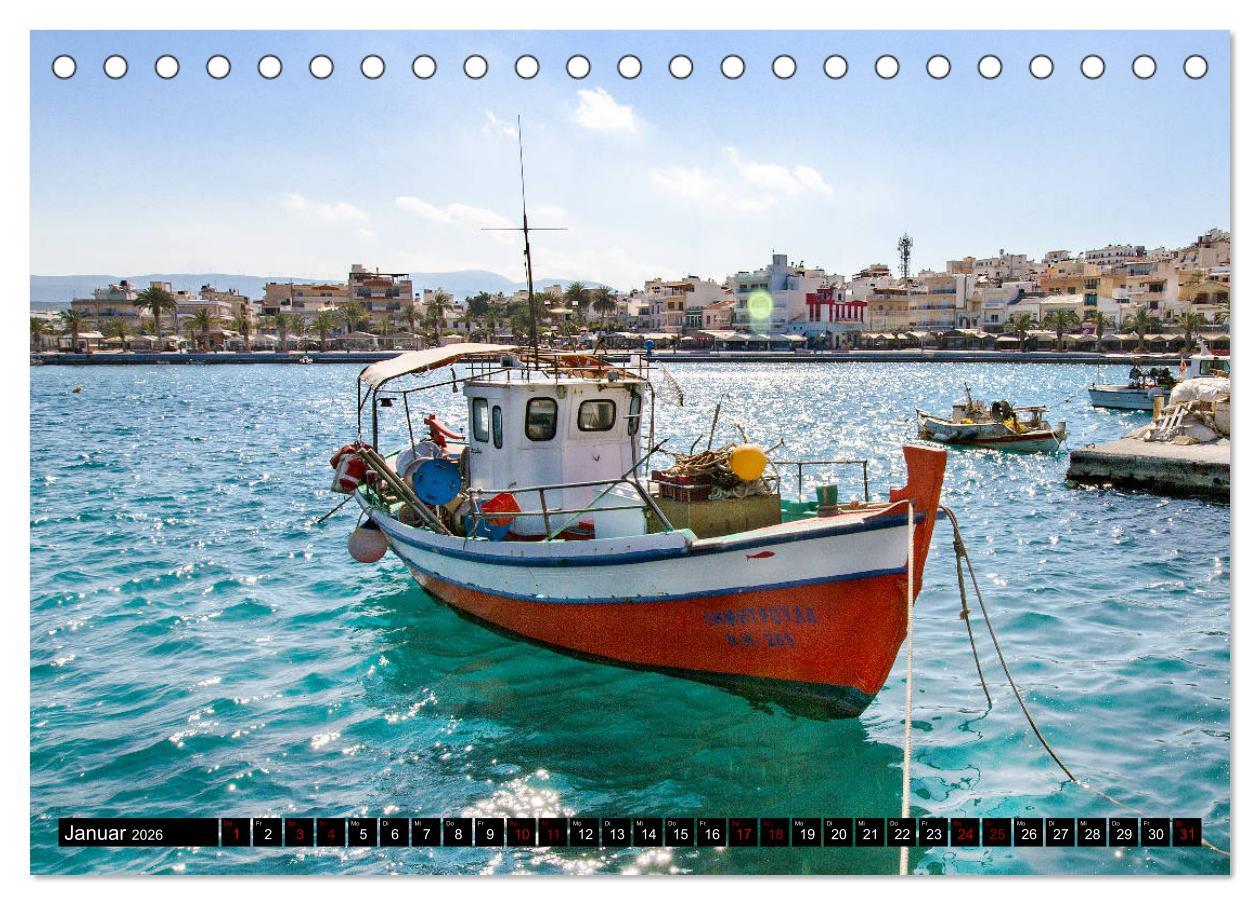 Beispielinhalt (Bild) Ostkreta - Zwischen Sitia und Ierapetra (Tischkalender 2026 DIN A5 quer), CALVENDO Monatskalender