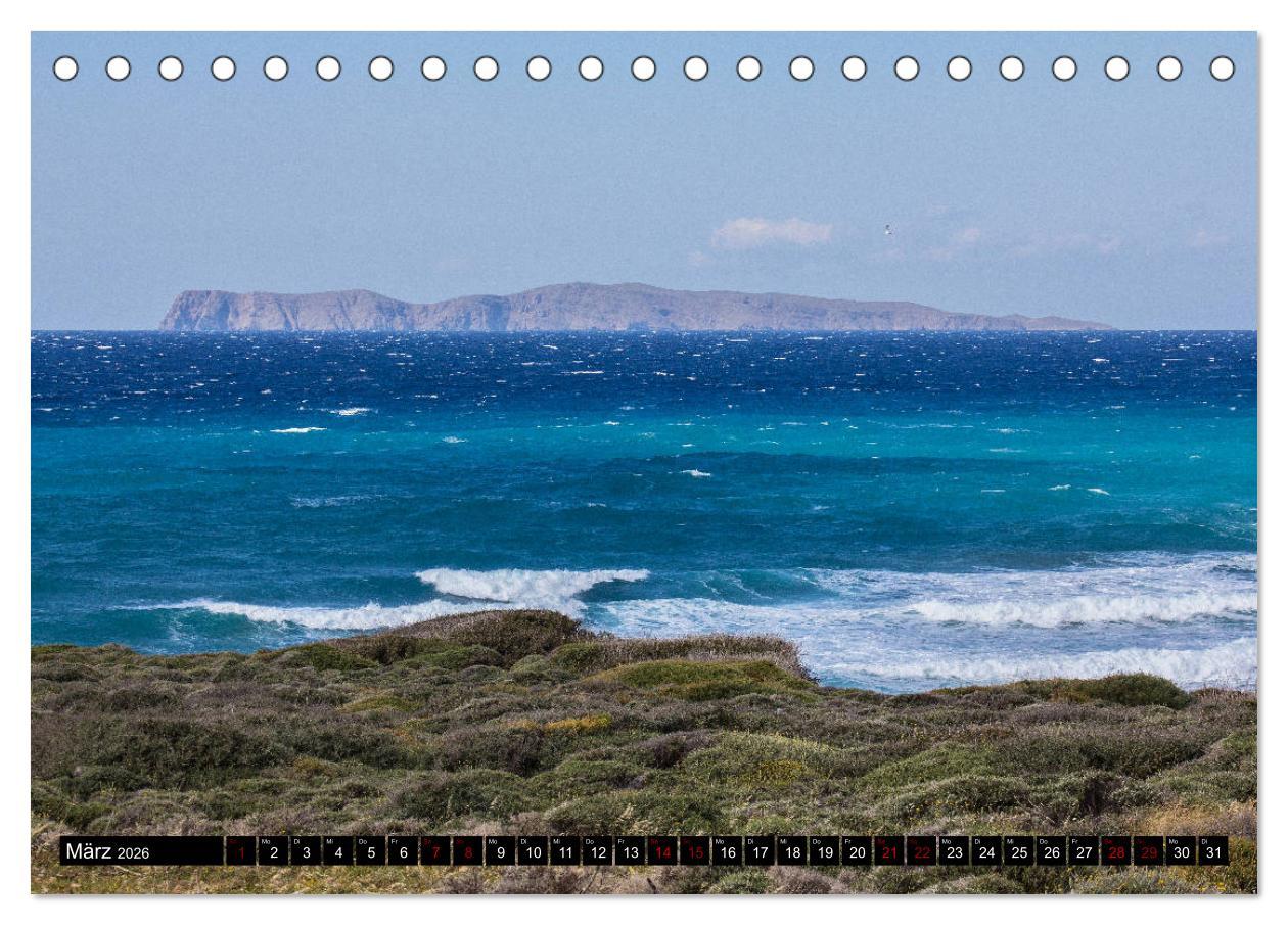 Beispielinhalt (Bild) Ostkreta - Zwischen Sitia und Ierapetra (Tischkalender 2026 DIN A5 quer), CALVENDO Monatskalender