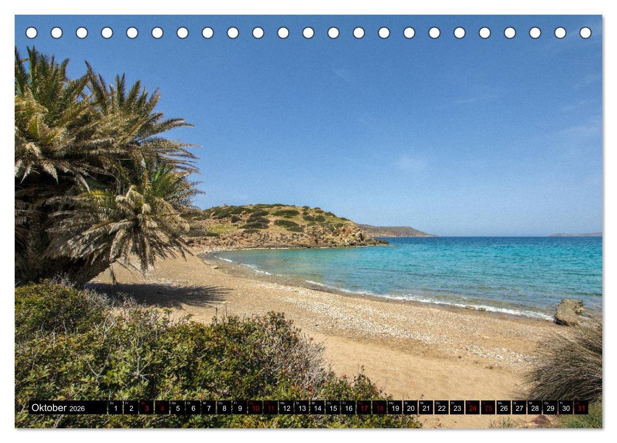 Beispielinhalt (Bild) Ostkreta - Zwischen Sitia und Ierapetra (Tischkalender 2026 DIN A5 quer), CALVENDO Monatskalender