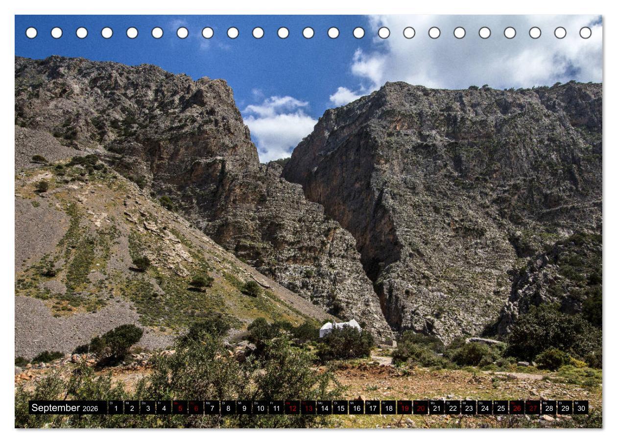 Beispielinhalt (Bild) Ostkreta - Zwischen Sitia und Ierapetra (Tischkalender 2026 DIN A5 quer), CALVENDO Monatskalender