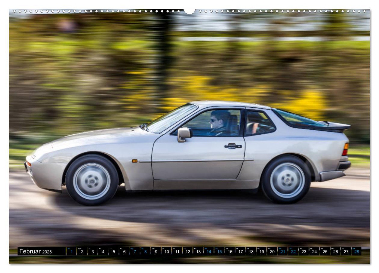 Beispielinhalt (Bild) Porsche 944 S2 (hochwertiger Premium Wandkalender 2026 DIN A2 quer), Kunstdruck in Hochglanz