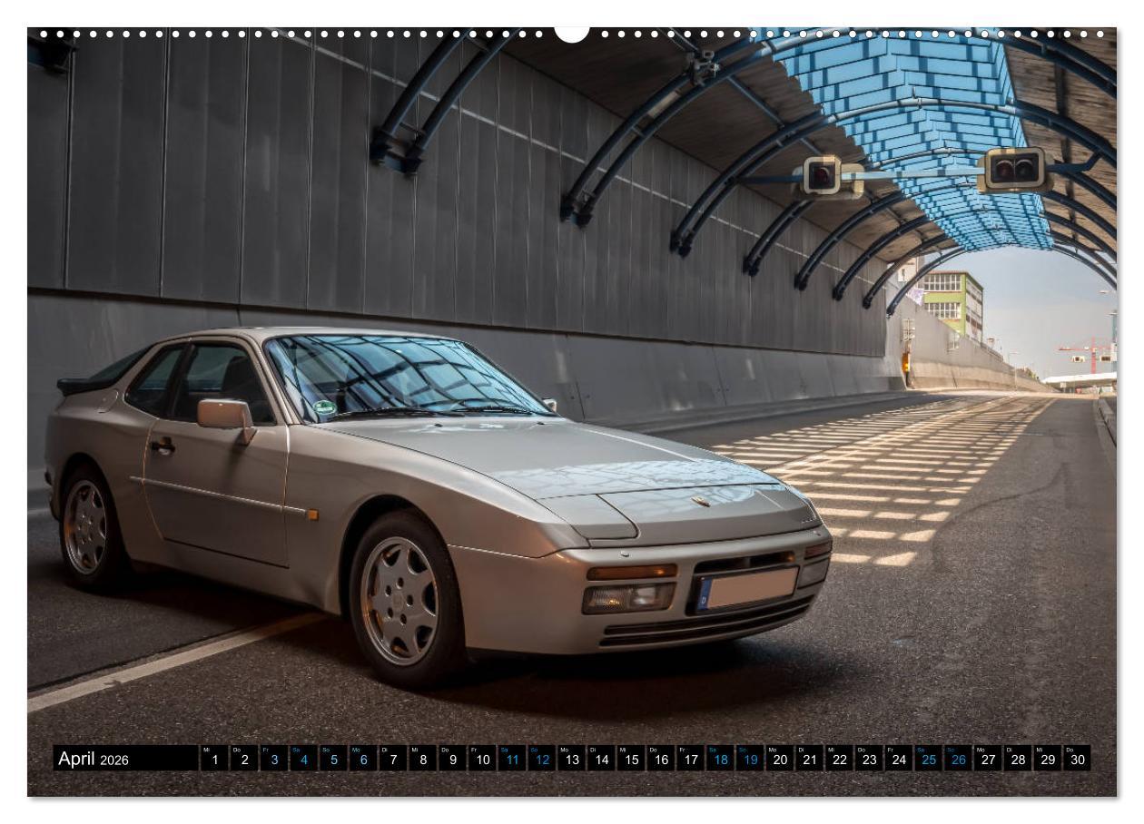 Beispielinhalt (Bild) Porsche 944 S2 (hochwertiger Premium Wandkalender 2026 DIN A2 quer), Kunstdruck in Hochglanz