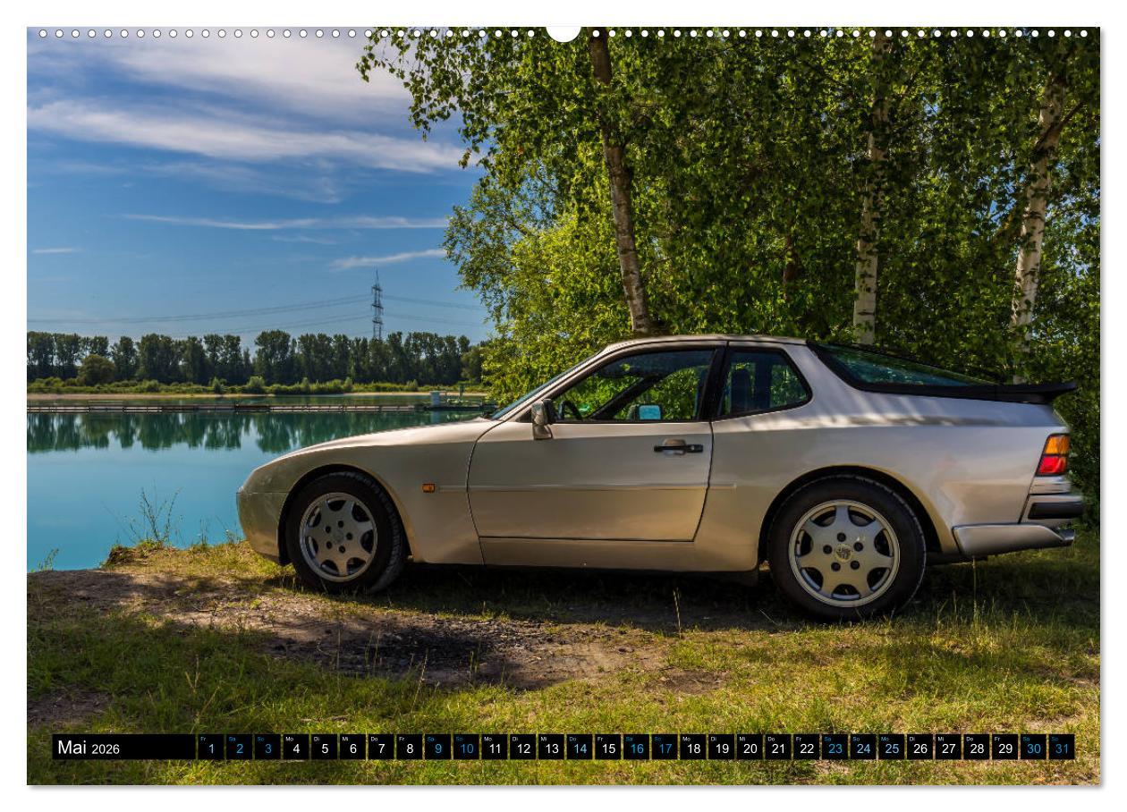 Beispielinhalt (Bild) Porsche 944 S2 (hochwertiger Premium Wandkalender 2026 DIN A2 quer), Kunstdruck in Hochglanz