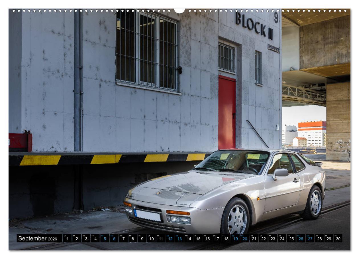 Beispielinhalt (Bild) Porsche 944 S2 (hochwertiger Premium Wandkalender 2026 DIN A2 quer), Kunstdruck in Hochglanz