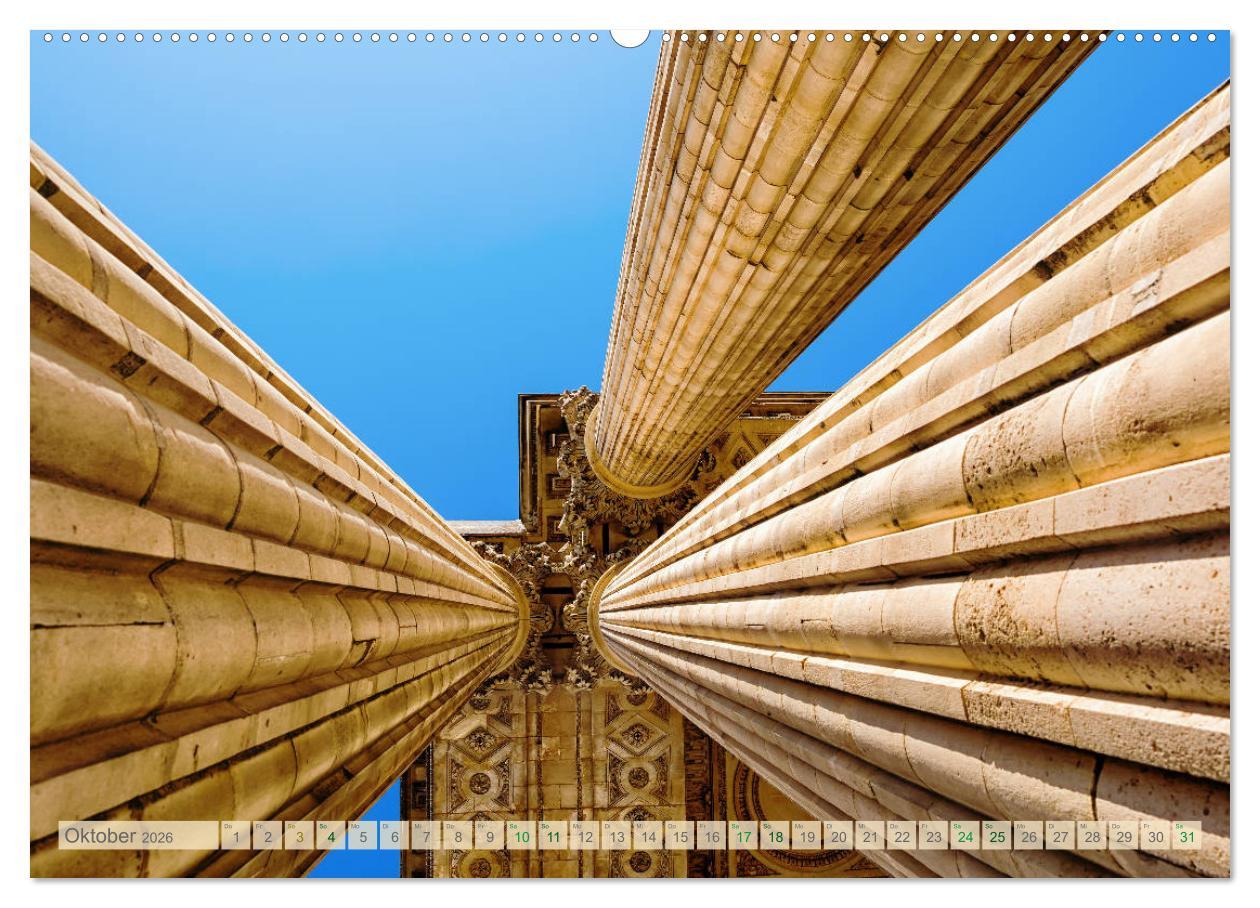 Beispielinhalt (Bild) Oben - Bilder aus der Froschperspektive (Wandkalender 2026 DIN A2 quer), CALVENDO Monatskalender