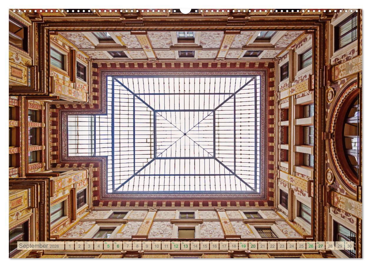 Beispielinhalt (Bild) Oben - Bilder aus der Froschperspektive (Wandkalender 2026 DIN A2 quer), CALVENDO Monatskalender