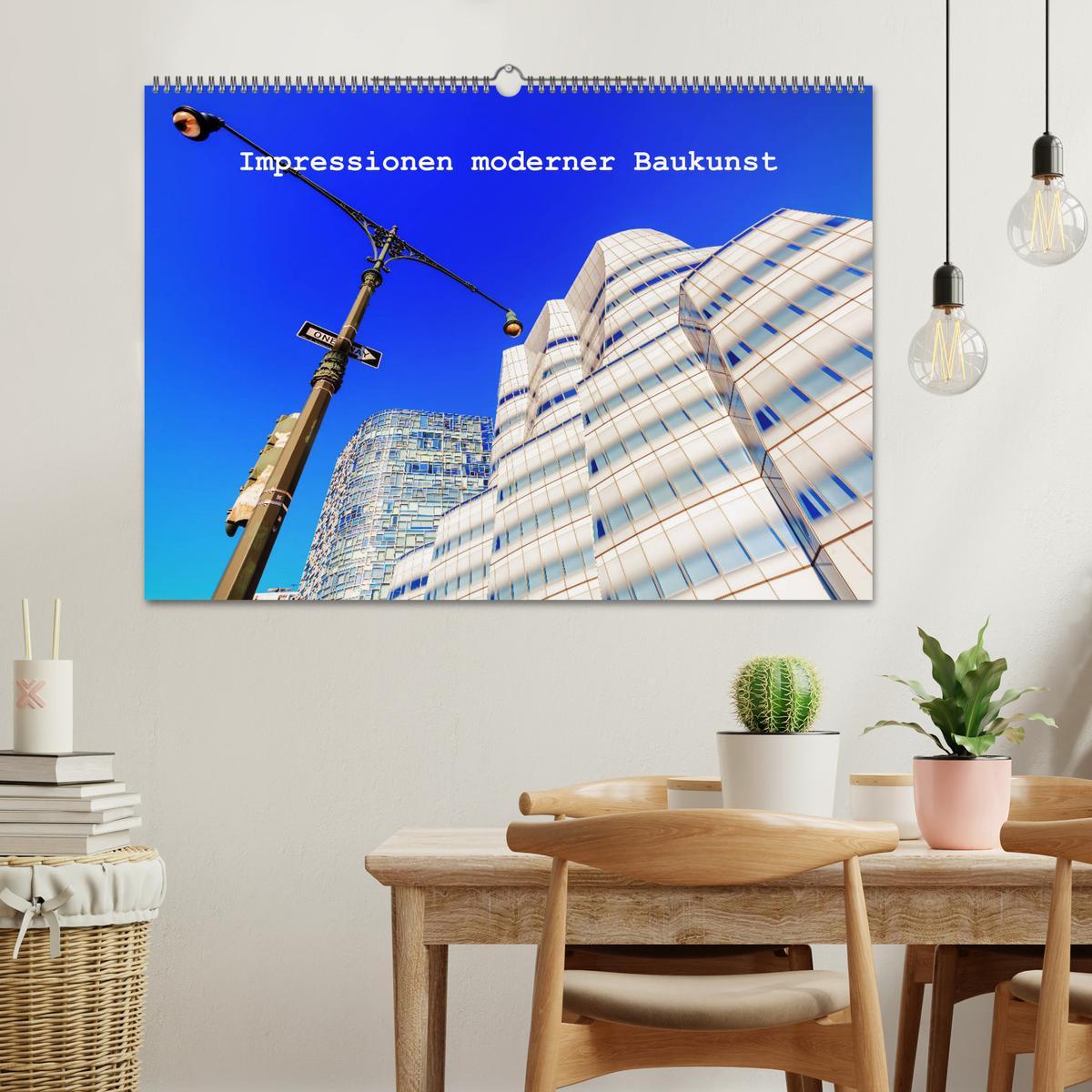 Beispielinhalt (Bild) Impressionen moderner Baukunst (Wandkalender 2026 DIN A2 quer), CALVENDO Monatskalender