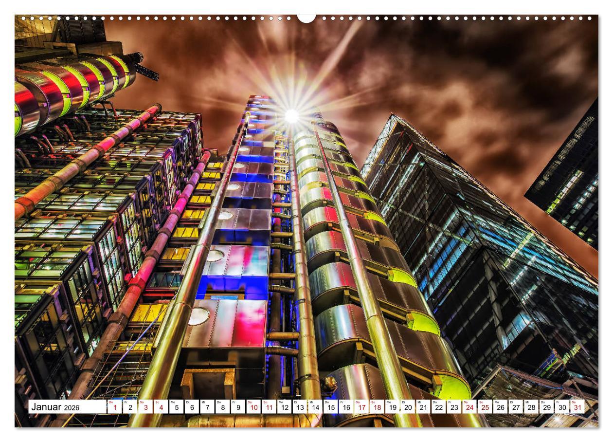 Beispielinhalt (Bild) Impressionen moderner Baukunst (Wandkalender 2026 DIN A2 quer), CALVENDO Monatskalender