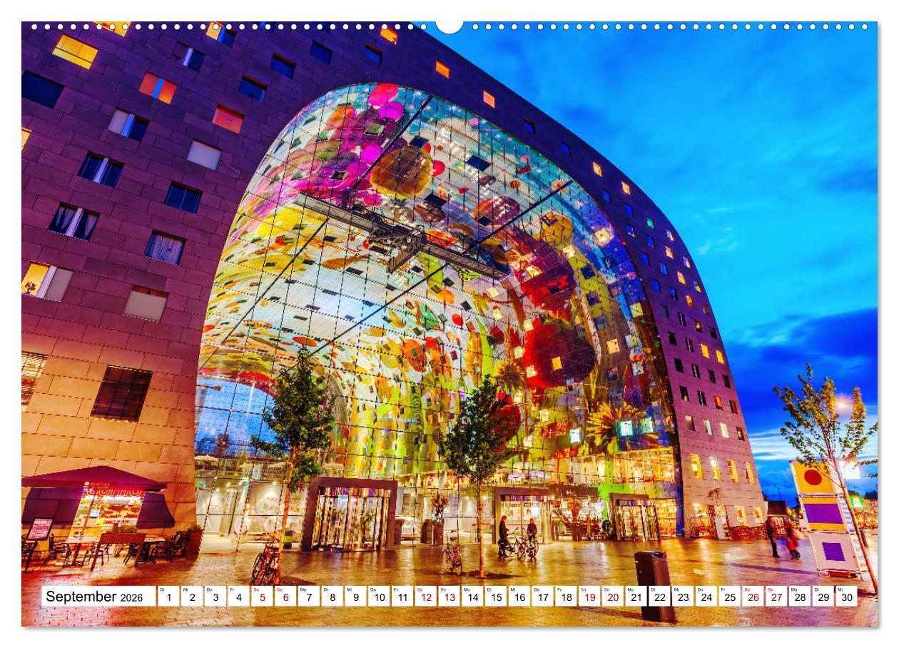Beispielinhalt (Bild) Impressionen moderner Baukunst (Wandkalender 2026 DIN A2 quer), CALVENDO Monatskalender