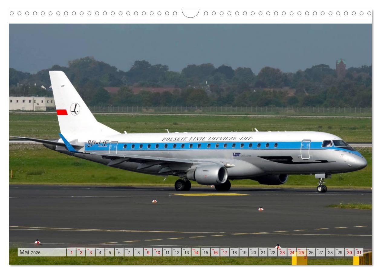 Beispielinhalt (Bild) Flugzeuge im Retro-Stil (Wandkalender 2026 DIN A3 quer), CALVENDO Monatskalender