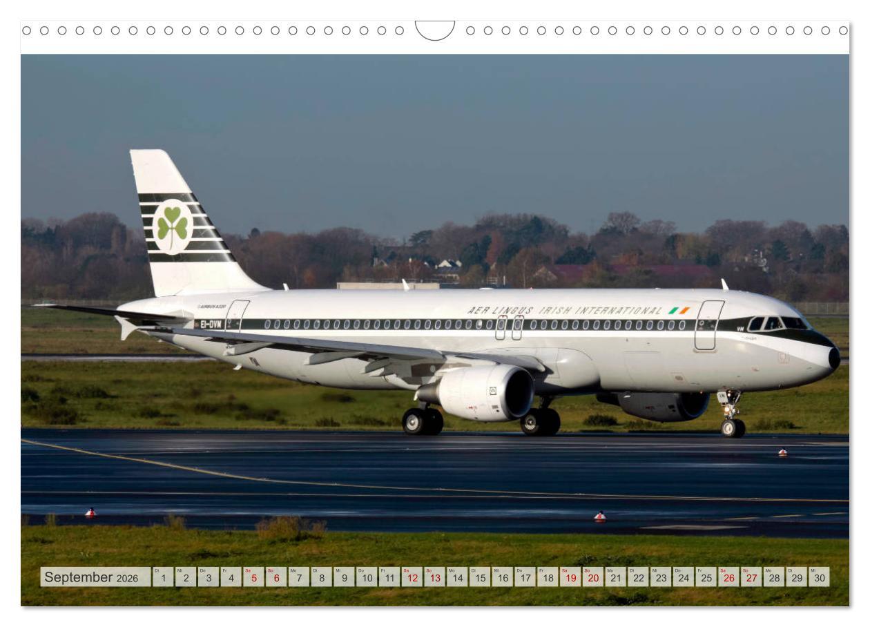 Beispielinhalt (Bild) Flugzeuge im Retro-Stil (Wandkalender 2026 DIN A3 quer), CALVENDO Monatskalender