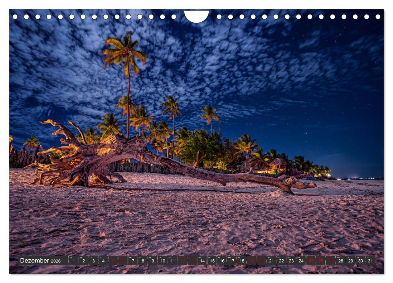 Beispielinhalt (Bild) Inselparadies Sansibar (Wandkalender 2026 DIN A4 quer), CALVENDO Monatskalender