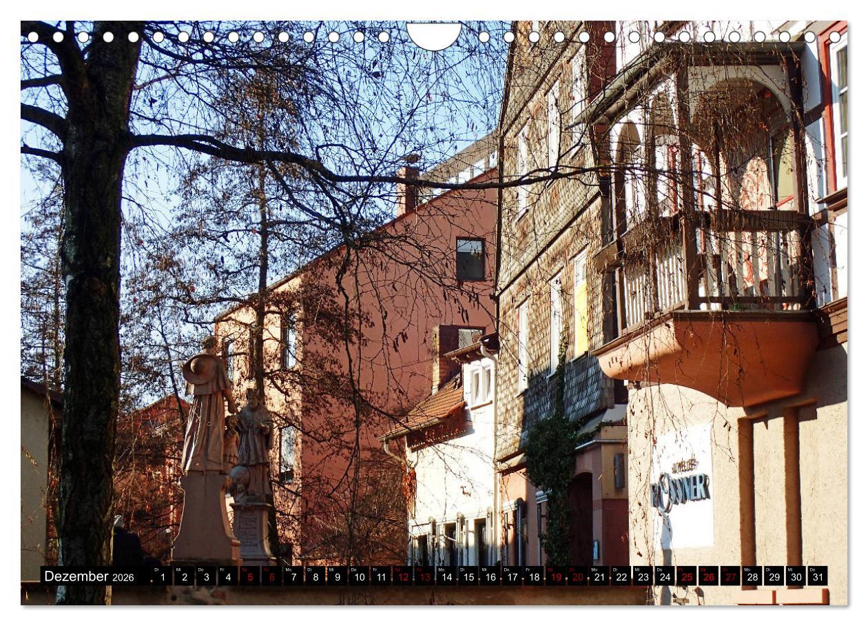 Beispielinhalt (Bild) Sehenswertes Bensheim an der Bergstraße (Wandkalender 2026 DIN A4 quer), CALVENDO Monatskalender