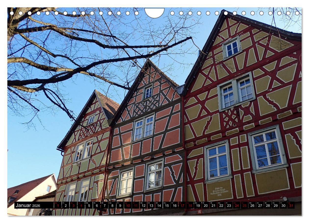 Beispielinhalt (Bild) Sehenswertes Bensheim an der Bergstraße (Wandkalender 2026 DIN A4 quer), CALVENDO Monatskalender