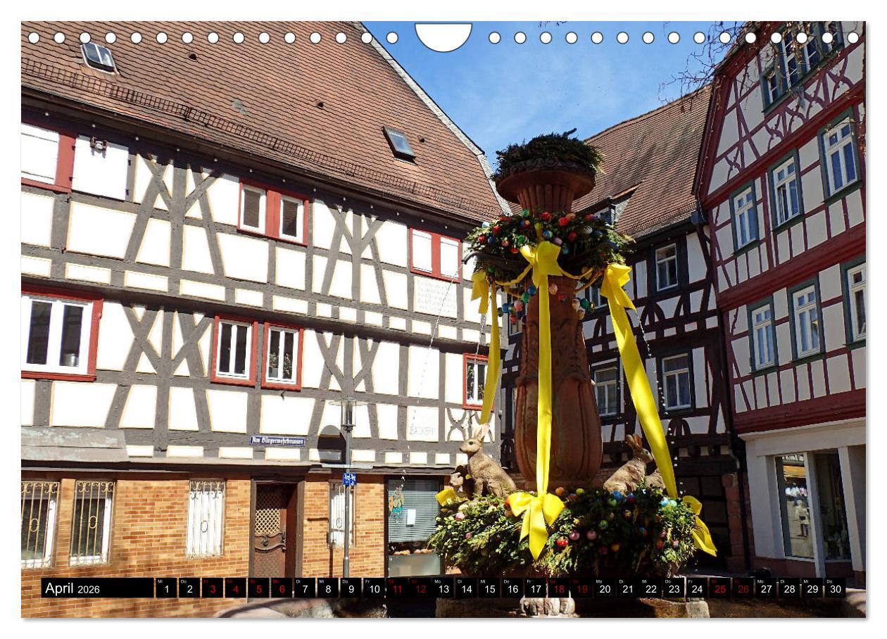 Beispielinhalt (Bild) Sehenswertes Bensheim an der Bergstraße (Wandkalender 2026 DIN A4 quer), CALVENDO Monatskalender