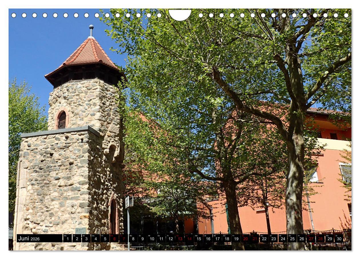 Beispielinhalt (Bild) Sehenswertes Bensheim an der Bergstraße (Wandkalender 2026 DIN A4 quer), CALVENDO Monatskalender