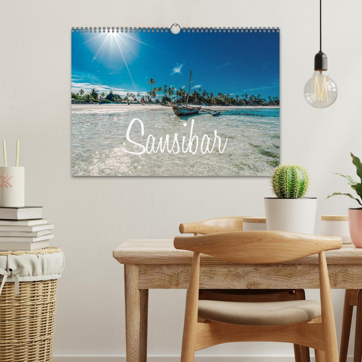 Beispielinhalt (Bild) Karibu Sansibar (Wandkalender 2026 DIN A3 quer), CALVENDO Monatskalender