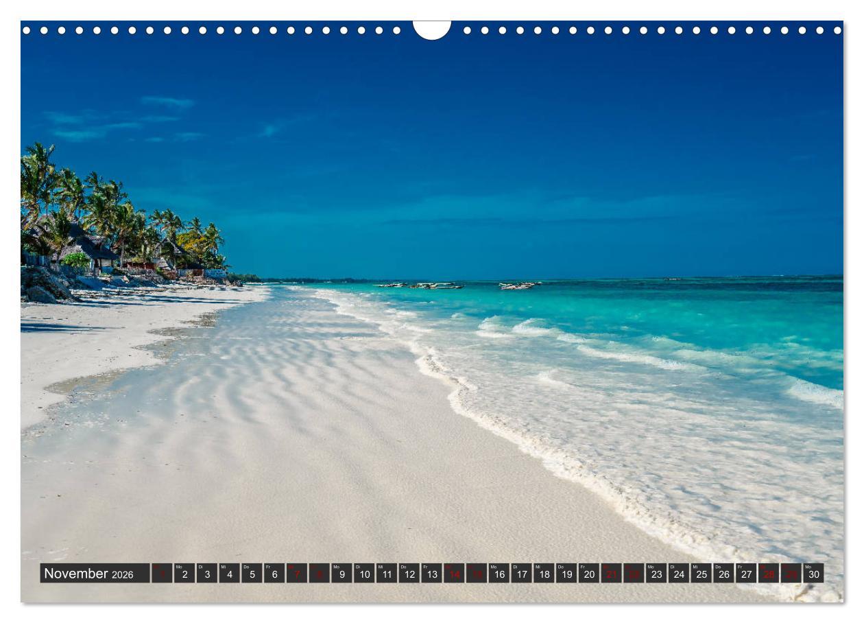 Beispielinhalt (Bild) Karibu Sansibar (Wandkalender 2026 DIN A3 quer), CALVENDO Monatskalender