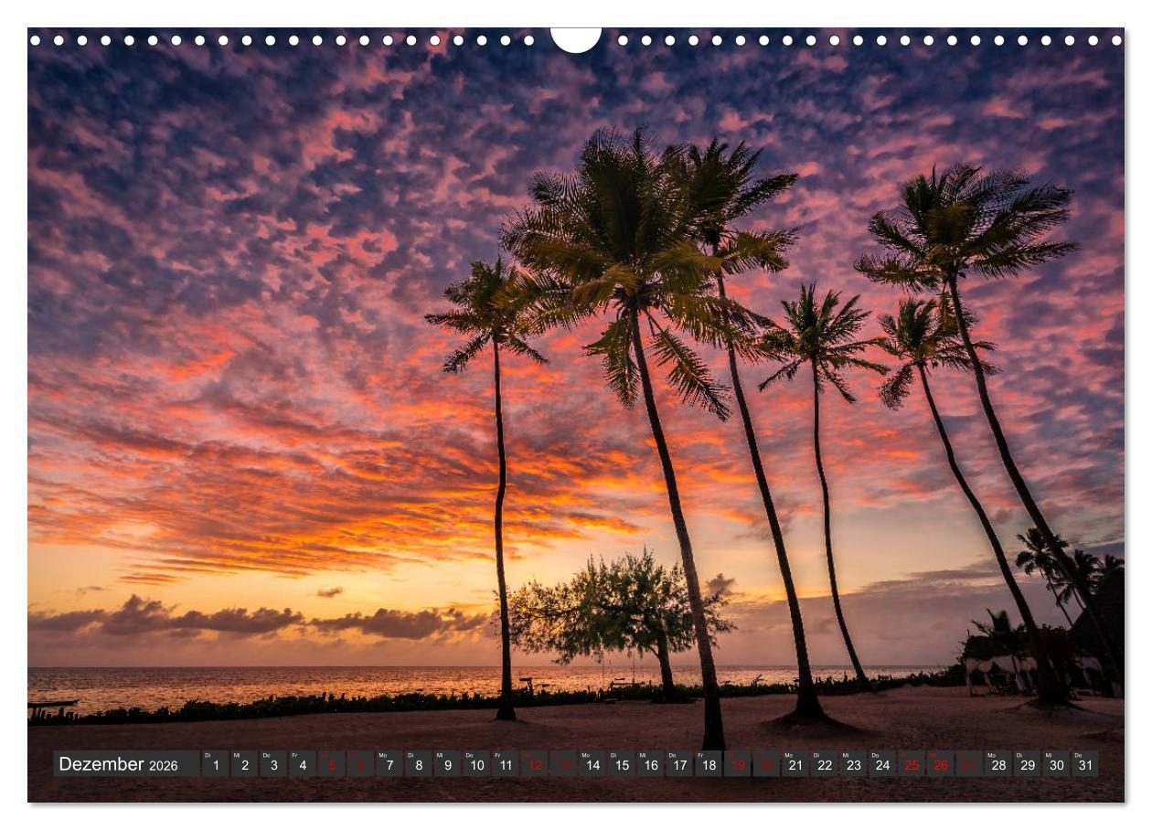 Beispielinhalt (Bild) Karibu Sansibar (Wandkalender 2026 DIN A3 quer), CALVENDO Monatskalender