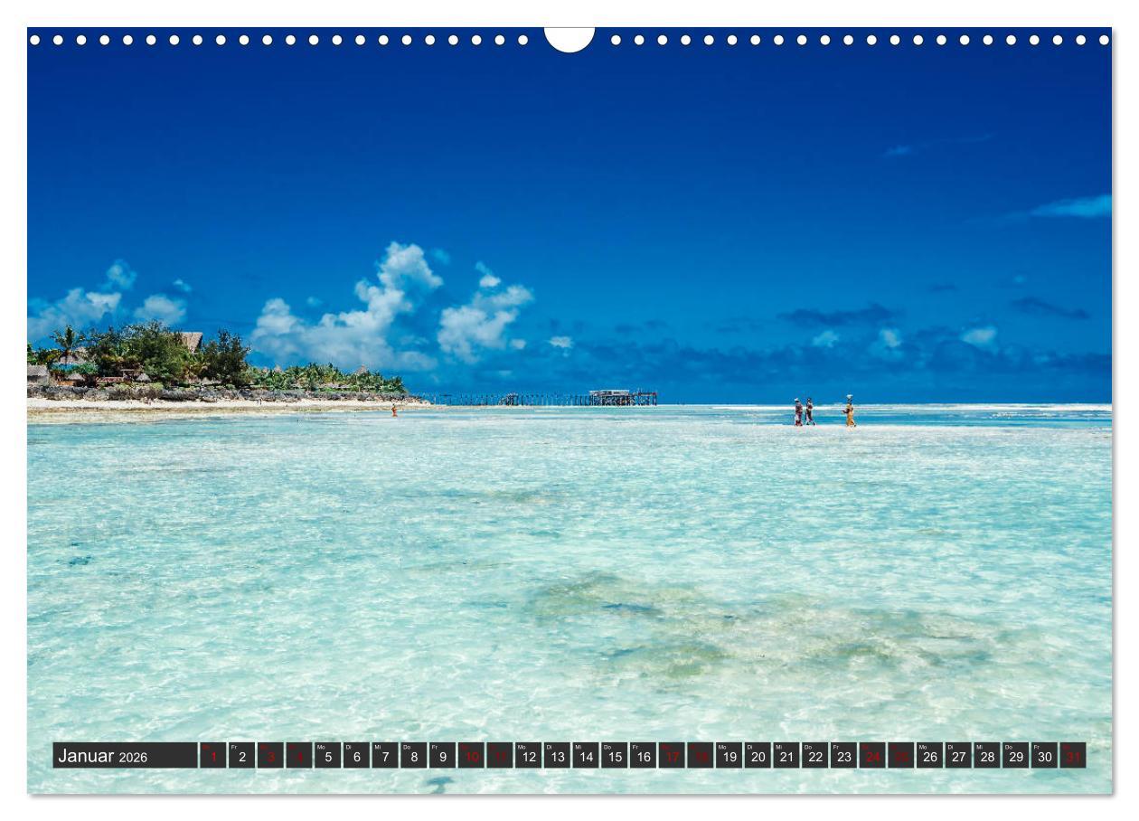 Beispielinhalt (Bild) Karibu Sansibar (Wandkalender 2026 DIN A3 quer), CALVENDO Monatskalender