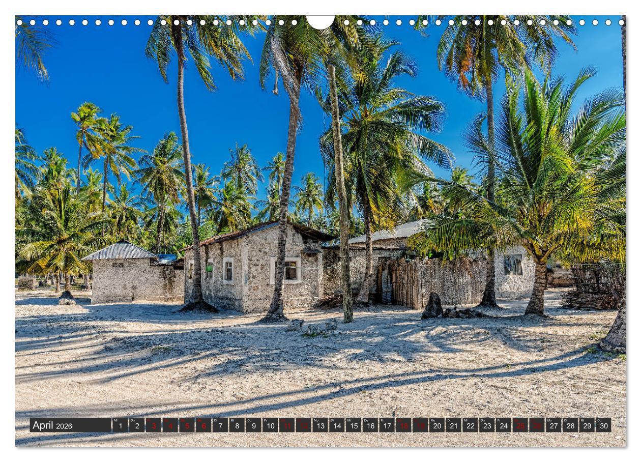 Beispielinhalt (Bild) Karibu Sansibar (Wandkalender 2026 DIN A3 quer), CALVENDO Monatskalender