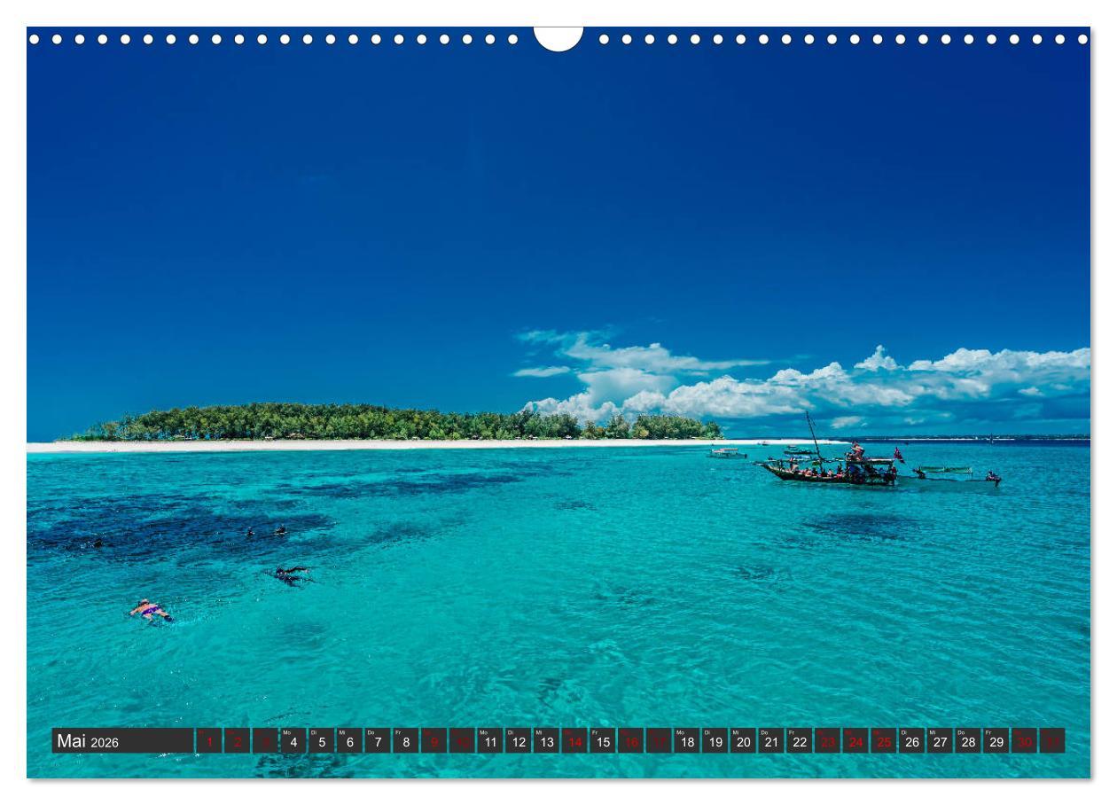 Beispielinhalt (Bild) Karibu Sansibar (Wandkalender 2026 DIN A3 quer), CALVENDO Monatskalender