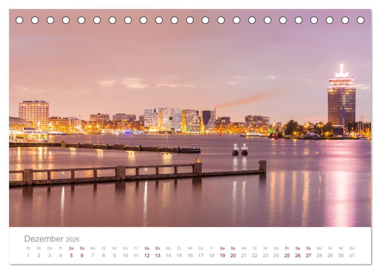 Beispielinhalt (Bild) AMSTERDAM Impressionen (Tischkalender 2026 DIN A5 quer), CALVENDO Monatskalender