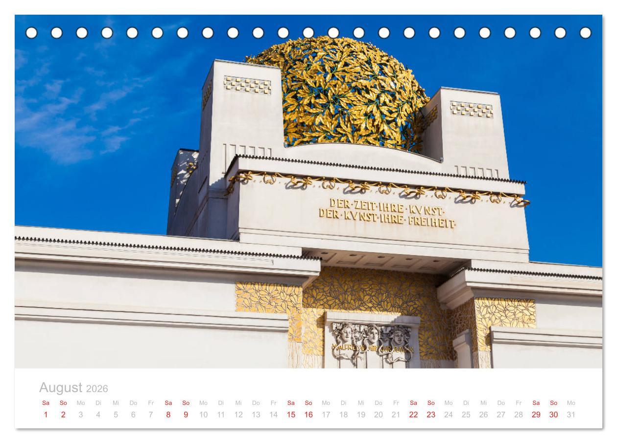 Beispielinhalt (Bild) W I E N E R Impressionen (Tischkalender 2026 DIN A5 quer), CALVENDO Monatskalender