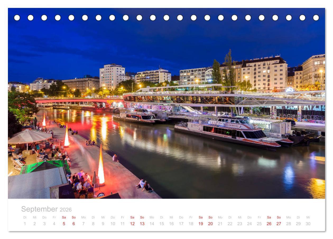 Beispielinhalt (Bild) W I E N E R Impressionen (Tischkalender 2026 DIN A5 quer), CALVENDO Monatskalender