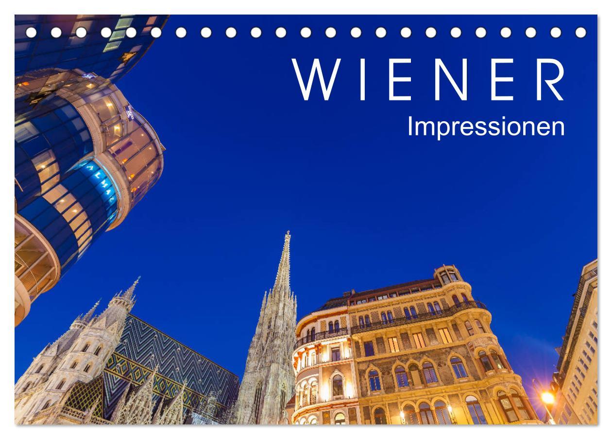 Vorderes Coverbild W I E N E R Impressionen (Tischkalender 2026 DIN A5 quer), CALVENDO Monatskalender