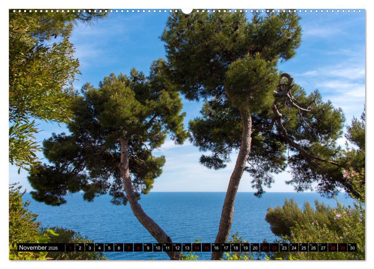 Beispielinhalt (Bild) Riviera und Mehr - Nizza, Cannes, San Remo, Monaco (Wandkalender 2026 DIN A2 quer), CALVENDO Monatskalender
