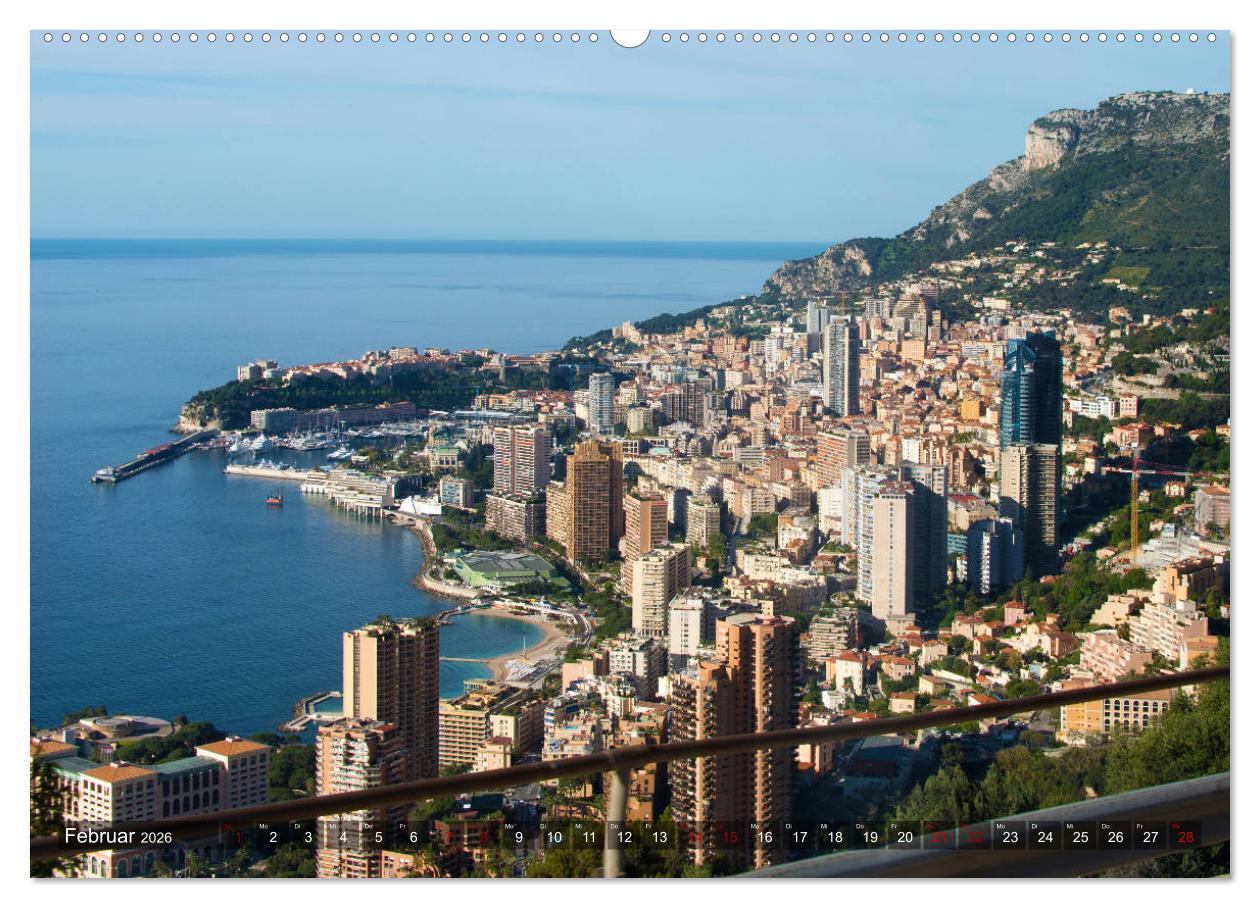 Beispielinhalt (Bild) Riviera und Mehr - Nizza, Cannes, San Remo, Monaco (Wandkalender 2026 DIN A2 quer), CALVENDO Monatskalender