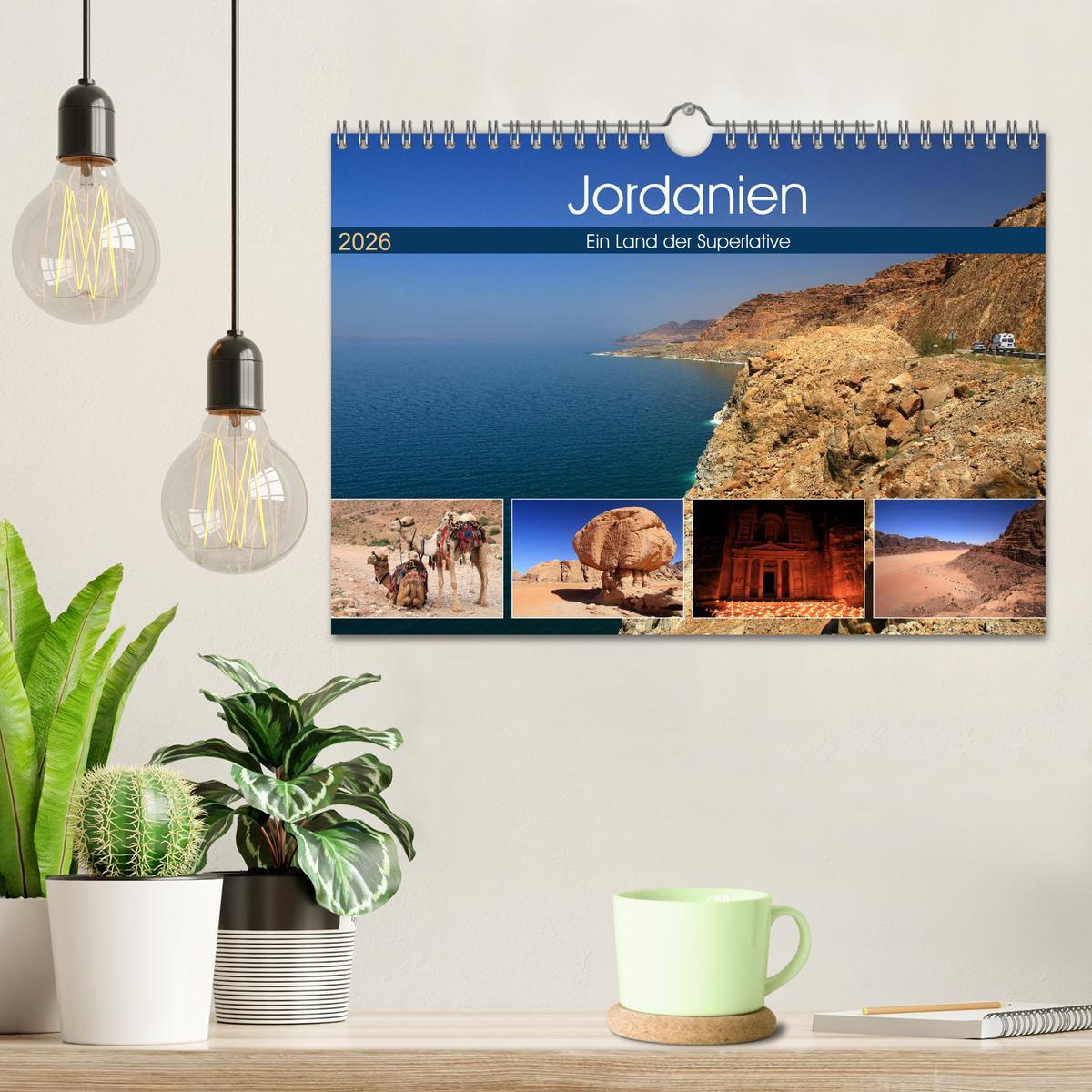Beispielinhalt (Bild) Jordanien - Ein Land der Superlative (Wandkalender 2026 DIN A4 quer), CALVENDO Monatskalender