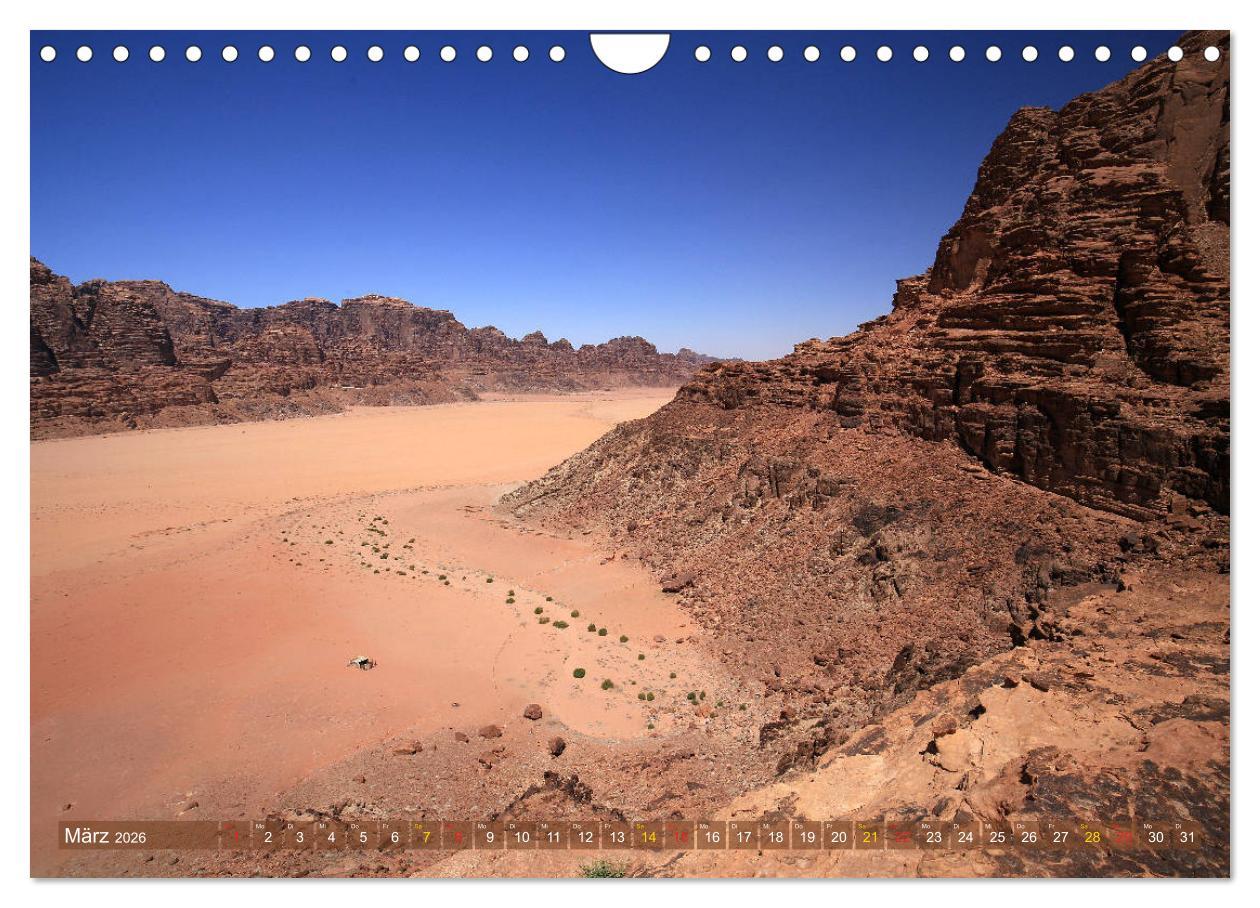 Beispielinhalt (Bild) Jordanien - Ein Land der Superlative (Wandkalender 2026 DIN A4 quer), CALVENDO Monatskalender