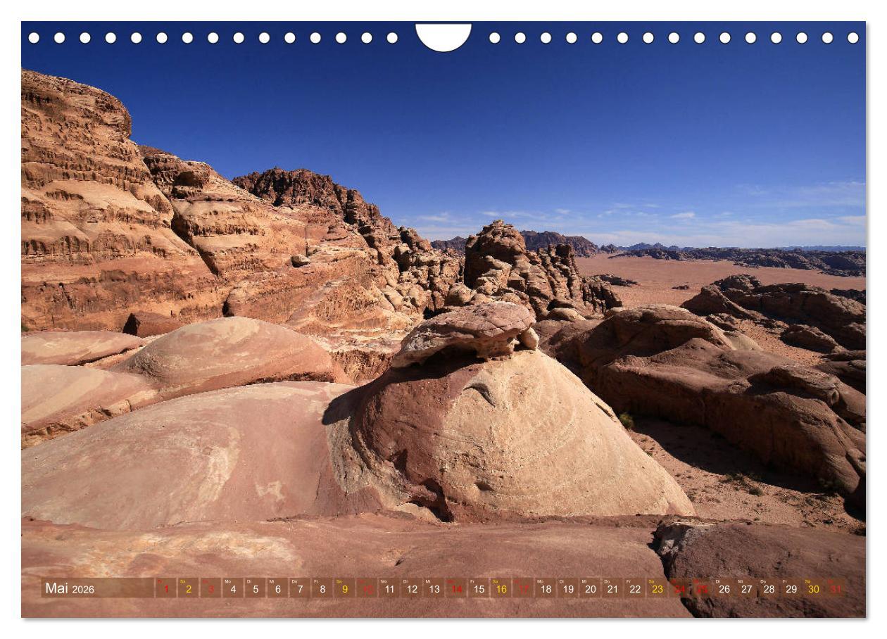 Beispielinhalt (Bild) Jordanien - Ein Land der Superlative (Wandkalender 2026 DIN A4 quer), CALVENDO Monatskalender