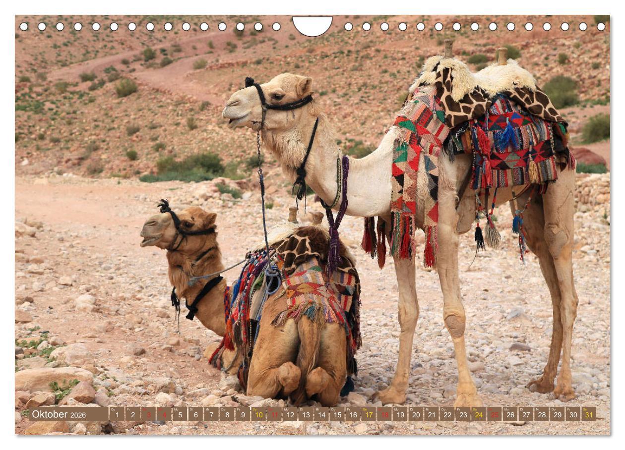 Beispielinhalt (Bild) Jordanien - Ein Land der Superlative (Wandkalender 2026 DIN A4 quer), CALVENDO Monatskalender