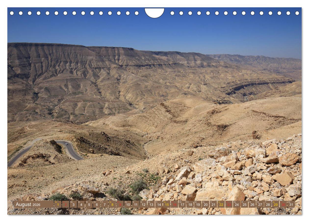 Beispielinhalt (Bild) Jordanien - Ein Land der Superlative (Wandkalender 2026 DIN A4 quer), CALVENDO Monatskalender