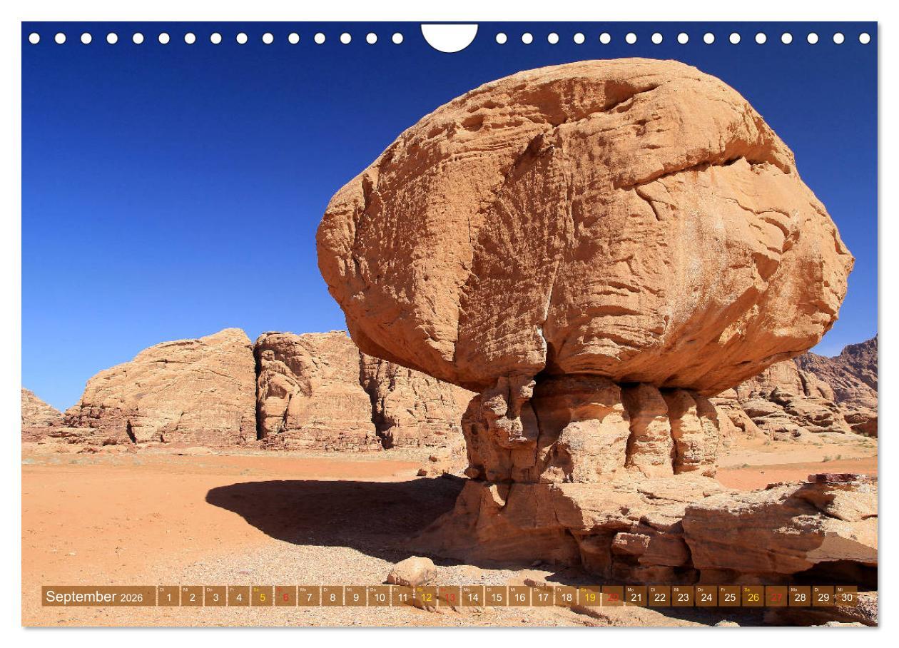 Beispielinhalt (Bild) Jordanien - Ein Land der Superlative (Wandkalender 2026 DIN A4 quer), CALVENDO Monatskalender
