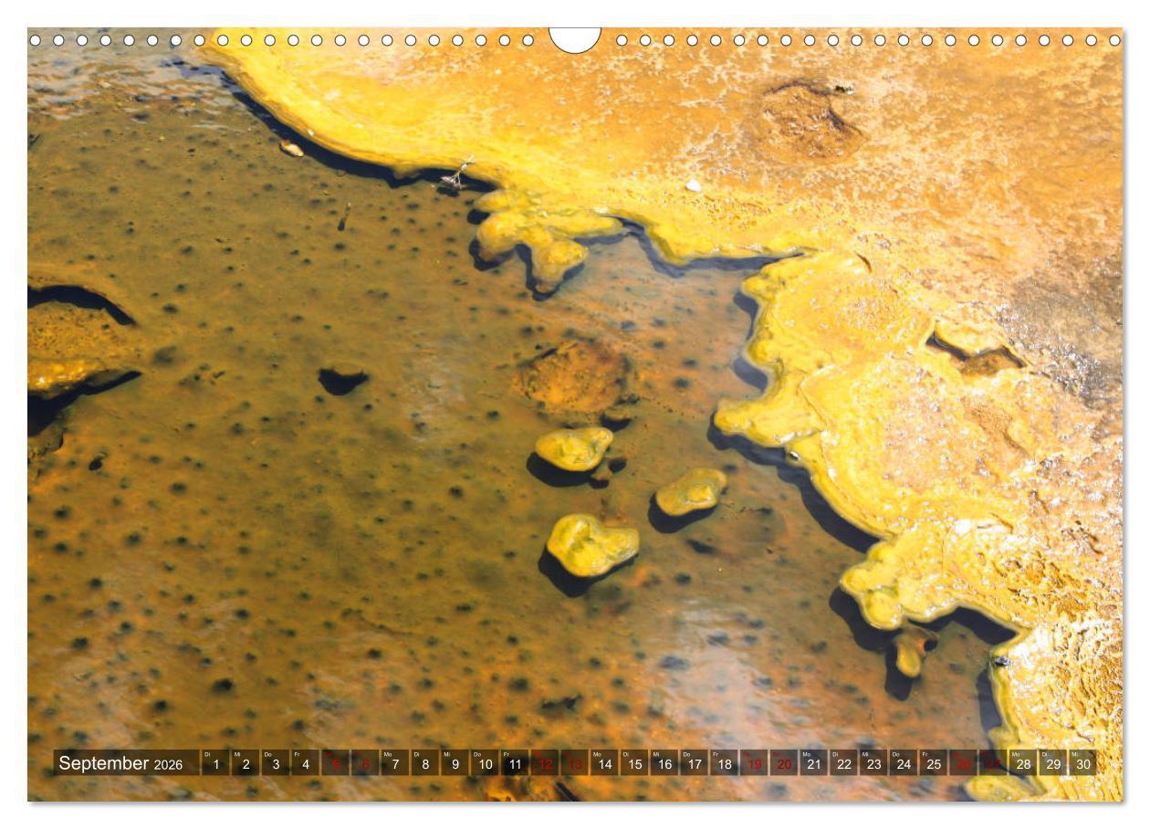 Beispielinhalt (Bild) Farben des Yellowstone National Park 2026 (Wandkalender 2026 DIN A3 quer), CALVENDO Monatskalender