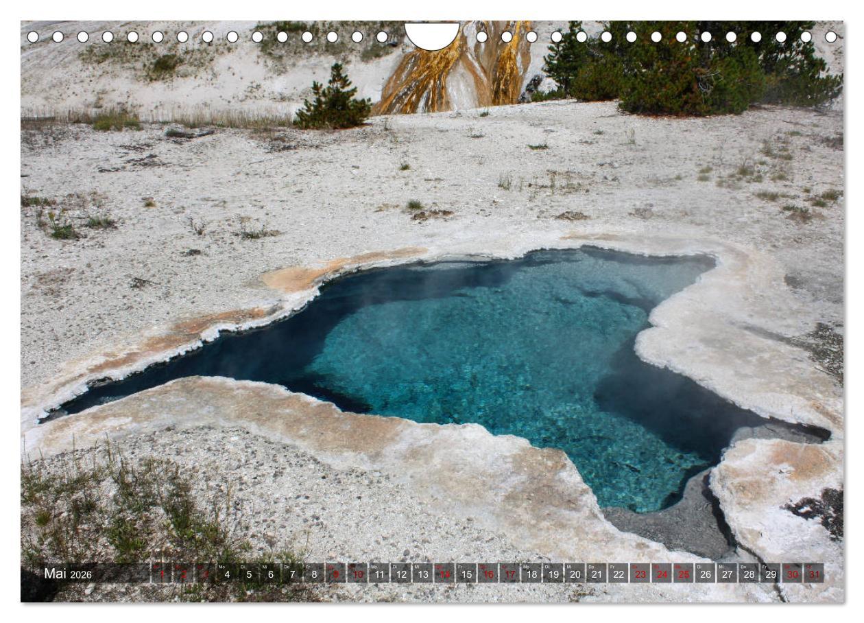 Beispielinhalt (Bild) Farben des Yellowstone National Park 2026 (Wandkalender 2026 DIN A4 quer), CALVENDO Monatskalender