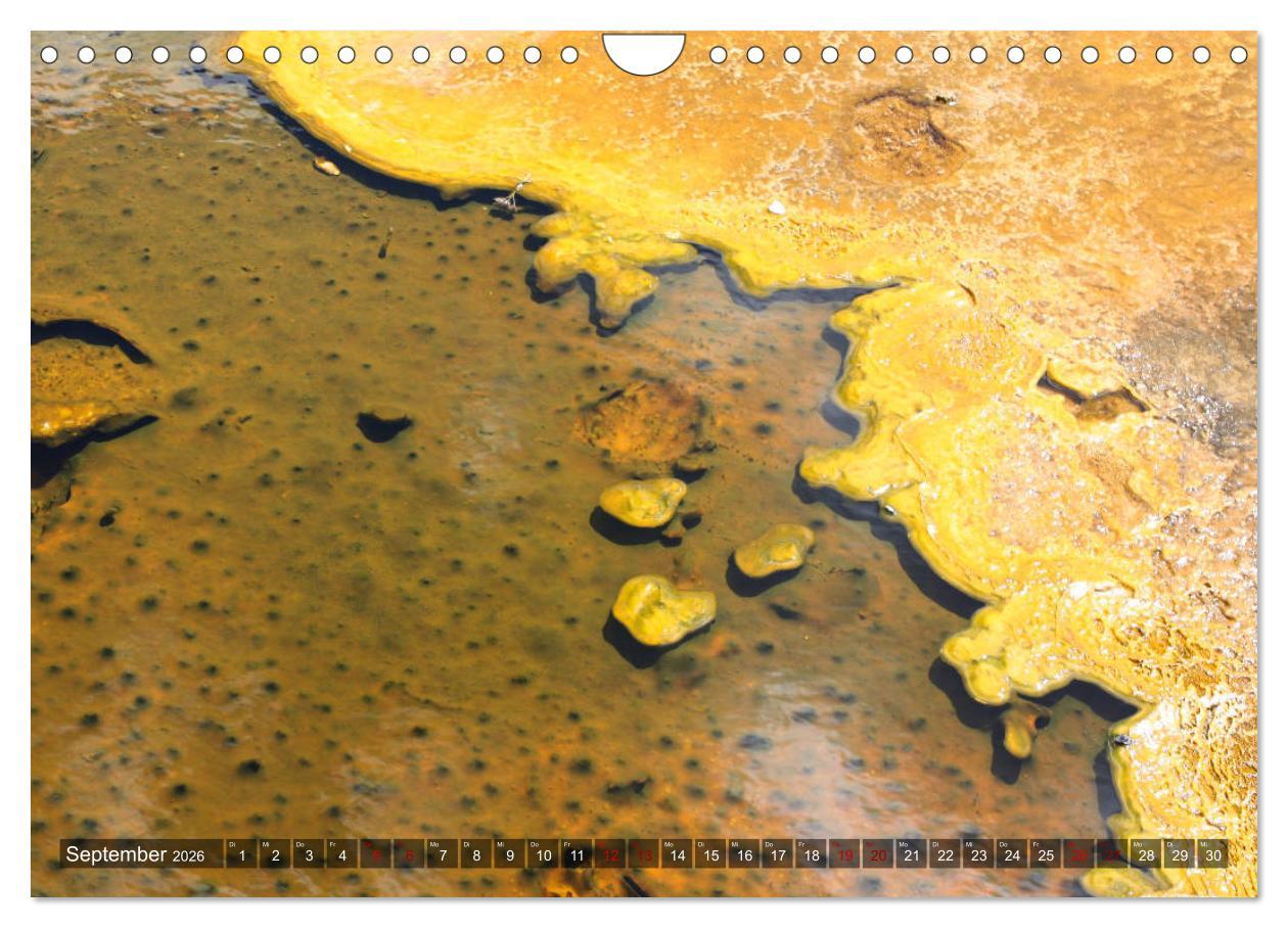 Beispielinhalt (Bild) Farben des Yellowstone National Park 2026 (Wandkalender 2026 DIN A4 quer), CALVENDO Monatskalender