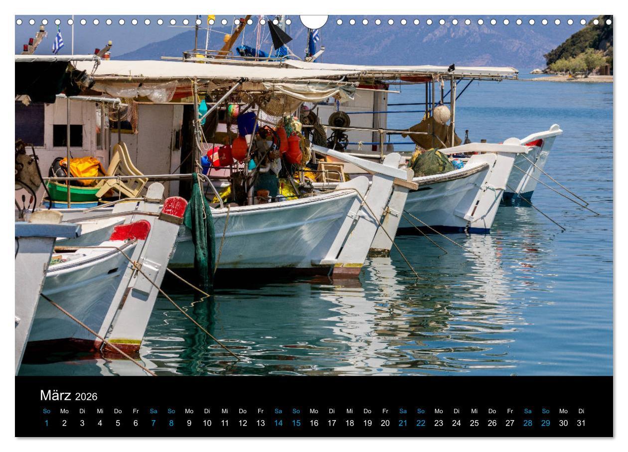 Beispielinhalt (Bild) Peloponnes, Griechisches Urgestein von grandioser Schönheit. Die Regionen Argolis, Korinthia und Attika (Wandkalender 2026 DIN A3 quer), CALVENDO Monatskalender