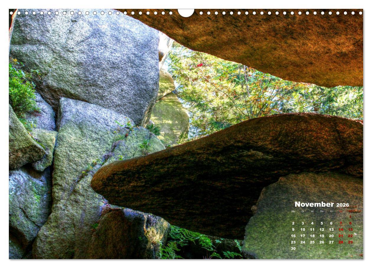 Beispielinhalt (Bild) Bilder aus dem schönen Harz (Wandkalender 2026 DIN A3 quer), CALVENDO Monatskalender