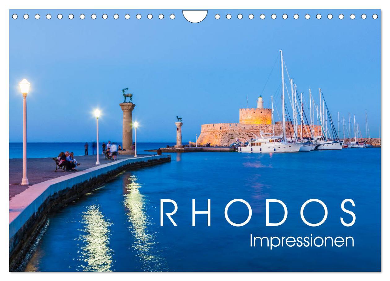 Vorderes Coverbild RHODOS Impressionen (Wandkalender 2026 DIN A4 quer), CALVENDO Monatskalender