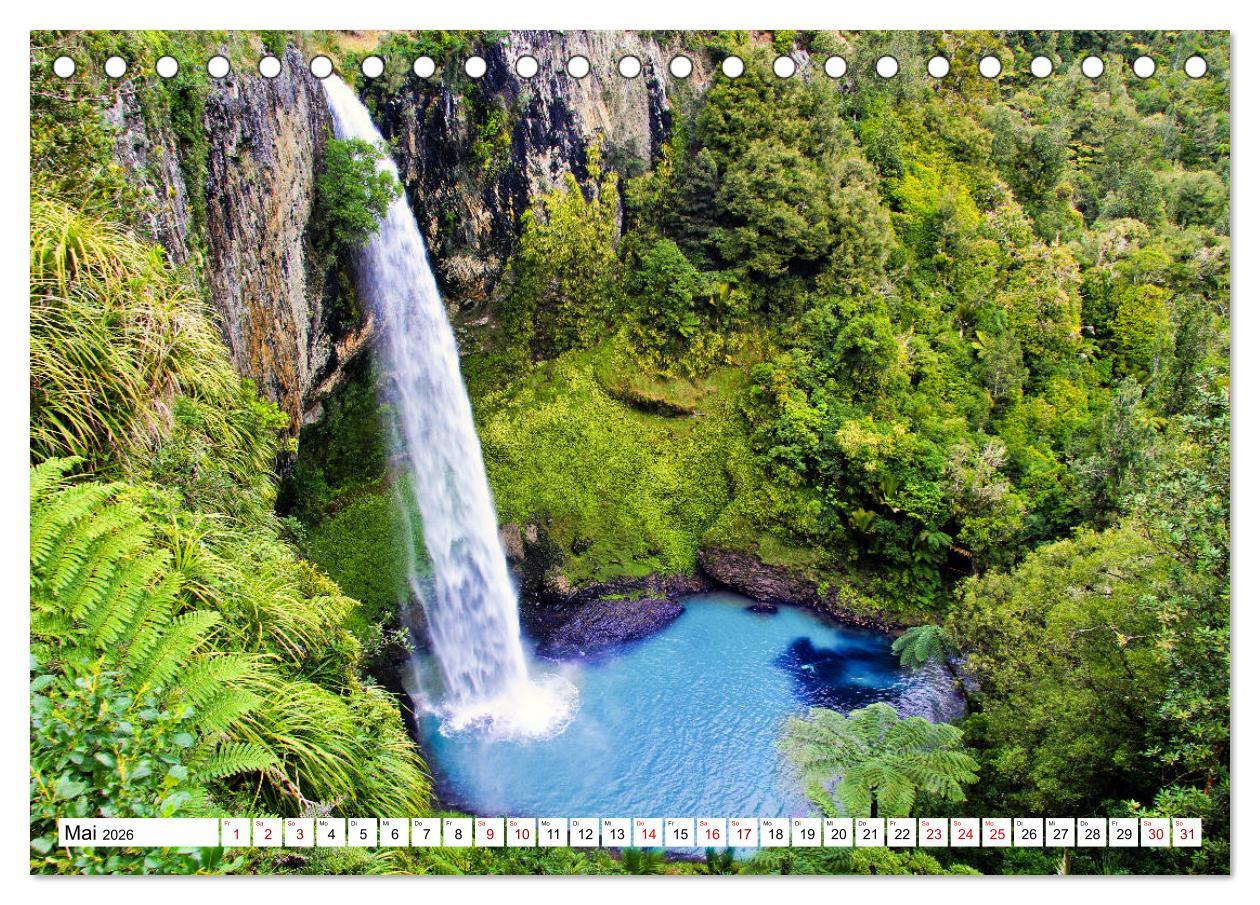 Beispielinhalt (Bild) Neuseeland - Die schönsten Orte am anderen Ende der Welt (Tischkalender 2026 DIN A5 quer), CALVENDO Monatskalender