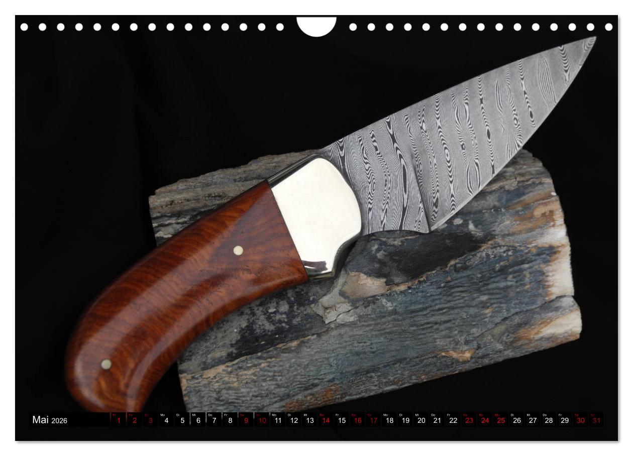 Beispielinhalt (Bild) Damaszener - Messerscharf (Wandkalender 2026 DIN A4 quer), CALVENDO Monatskalender