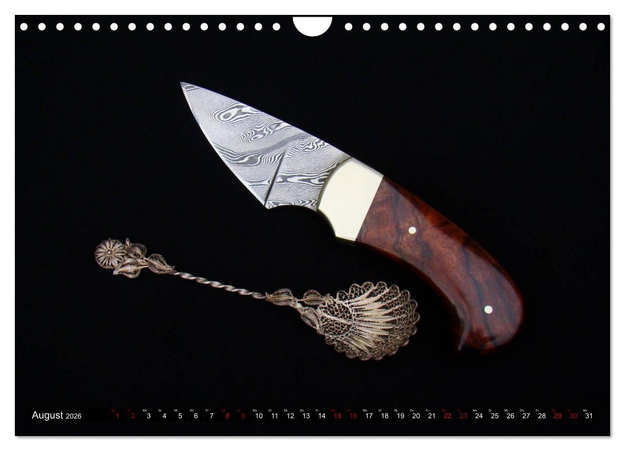 Beispielinhalt (Bild) Damaszener - Messerscharf (Wandkalender 2026 DIN A4 quer), CALVENDO Monatskalender