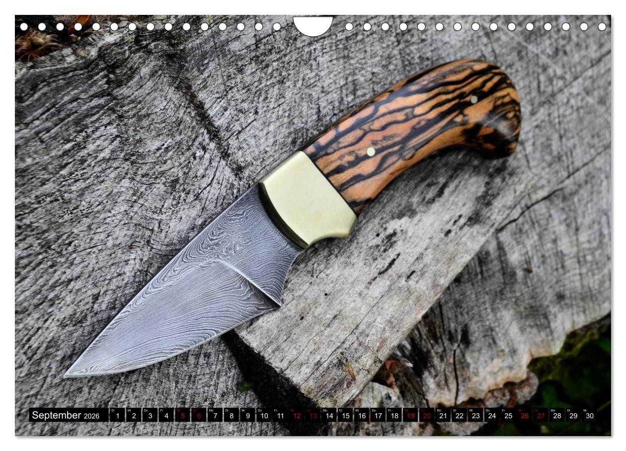 Beispielinhalt (Bild) Damaszener - Messerscharf (Wandkalender 2026 DIN A4 quer), CALVENDO Monatskalender